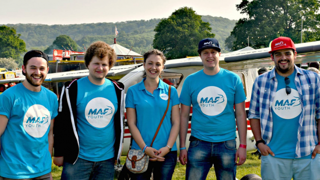 Maf Youth team at an event