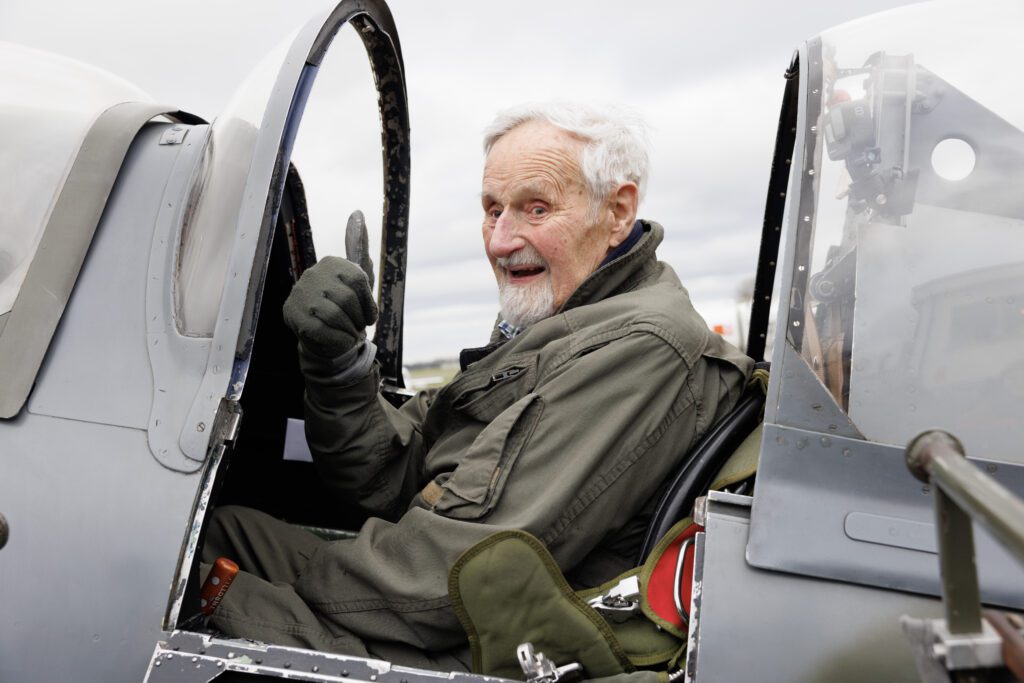 Jack was the oldest pilot to fly a Spitfire in Feb 2024 (credit: Jonathan Buckmaster)