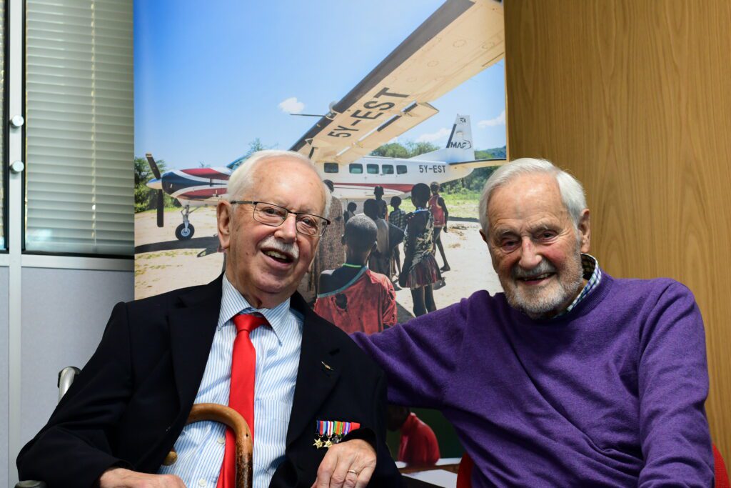 Jack (R) & Stuart (L) in MAF’s office in Folkestone in Nov 2019 (credit: Jenny Davies)