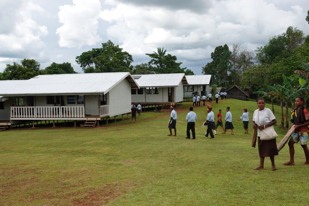 Mougulu is the only secondary school in Middle Fly District with no road/river access (credit: M. Glass)