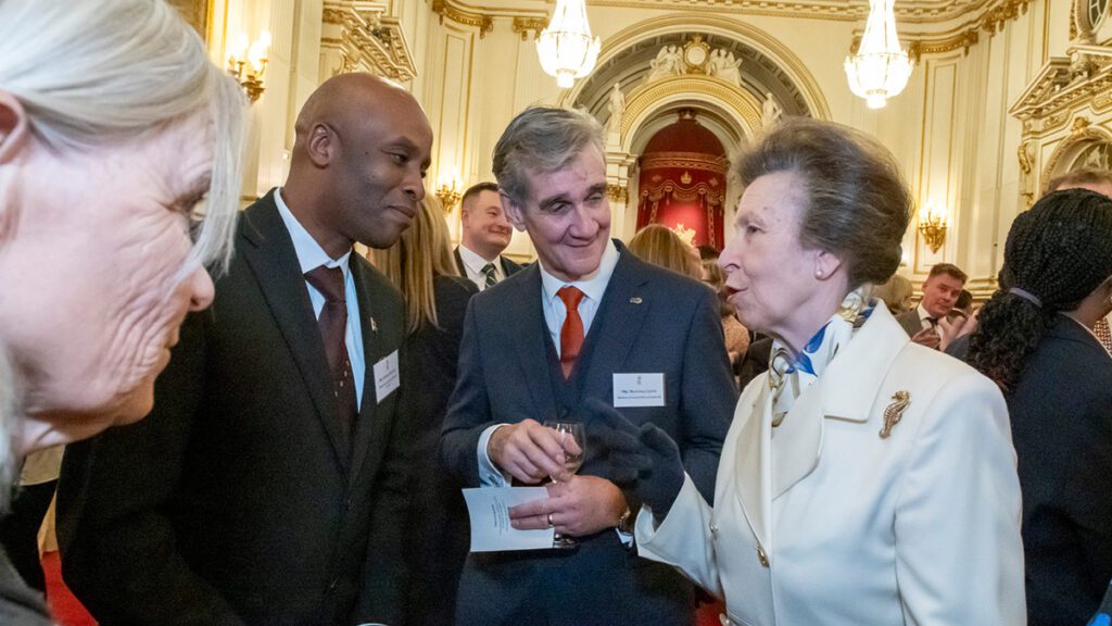 MAF’s Sam Baguma (L) hosted Princess Anne in Uganda in 2022 (credit: IJP Event Photos)