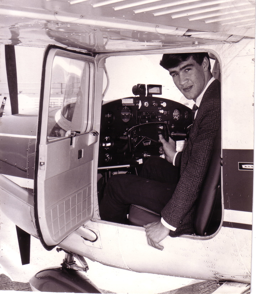 At 18, Max learnt to fly at Cranfield Airport in Bedford (credit: Max Gove)