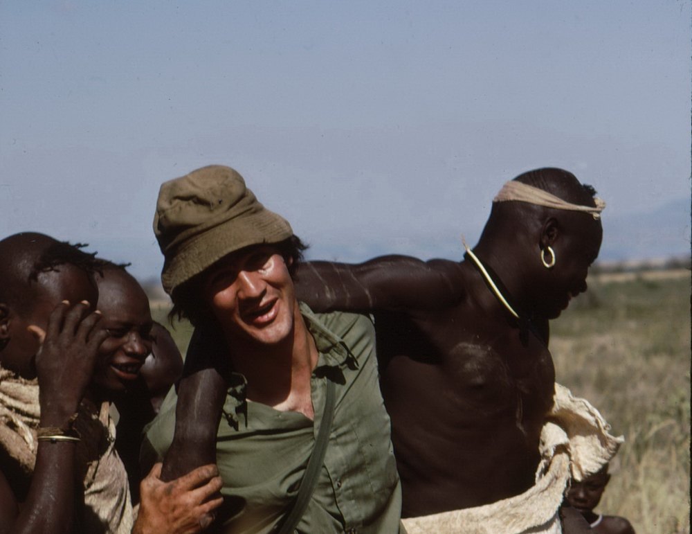 Wrestling with Mursi tribesmen in Ethiopia (credit: Bark Fahnestock / Max Gove)