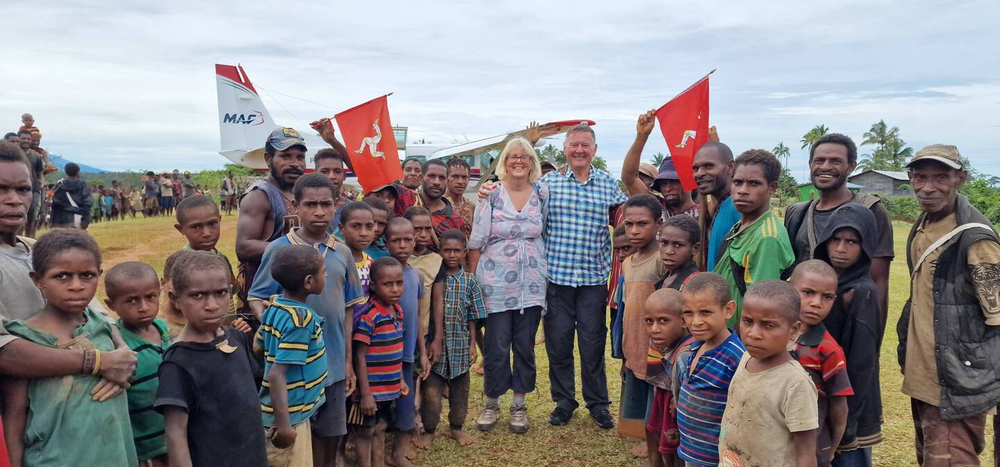 David & Alison Dorricott meet the people of Dodomona (credit: The Dorricotts) 