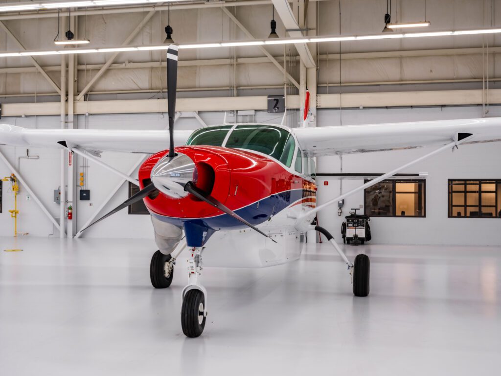 N9710M fresh off production line at Textron Aviation in the US before flying to Mareeba (credit: Textron)