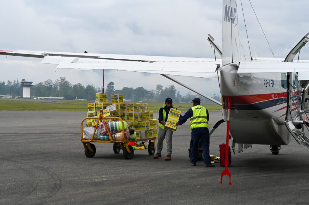 Essential cargo loaded at Mount Hagen destined for isolated communities (credit: WD Kretschmer)