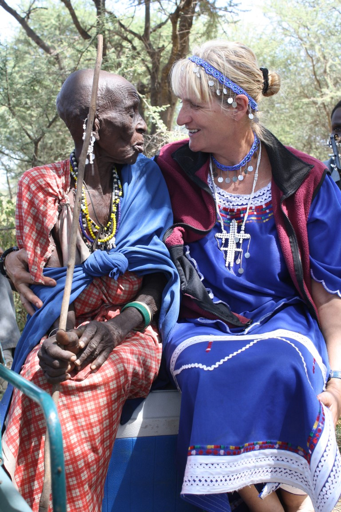 Angelika has been working with the Maasai’ for around 40 years (credit: Angelika Wohlenberg- Kinsey)
