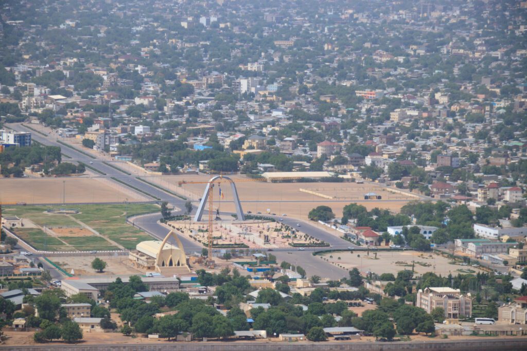 Ariel view of Chad’s capital N'Djamena (credit: Mark Hewes)