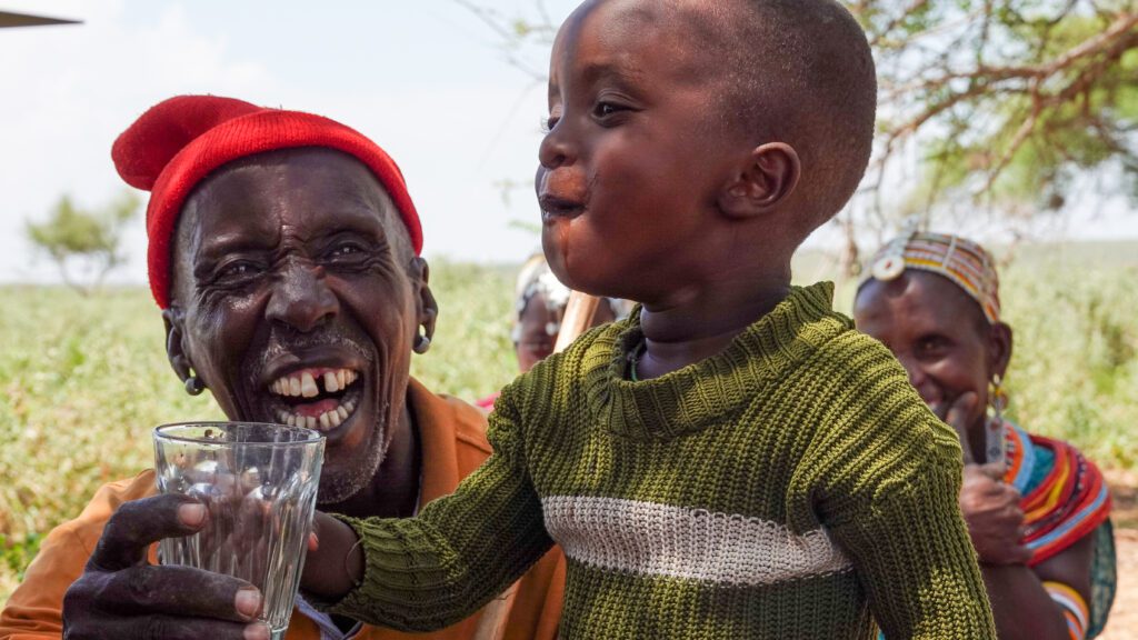 Locals are amazed at the filtered water in Loglogo (credit:Paula Alderblad)