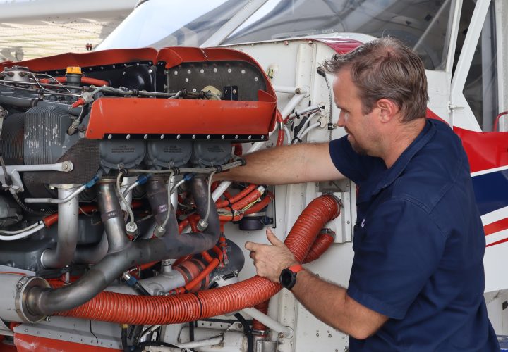MAF engineer performing maintenance operations