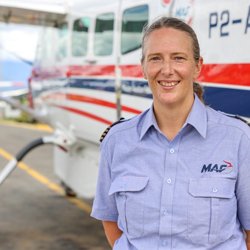 MAF pilot Glenys Watson medevacked John to hospital (credit: Annelie Edsmyr)