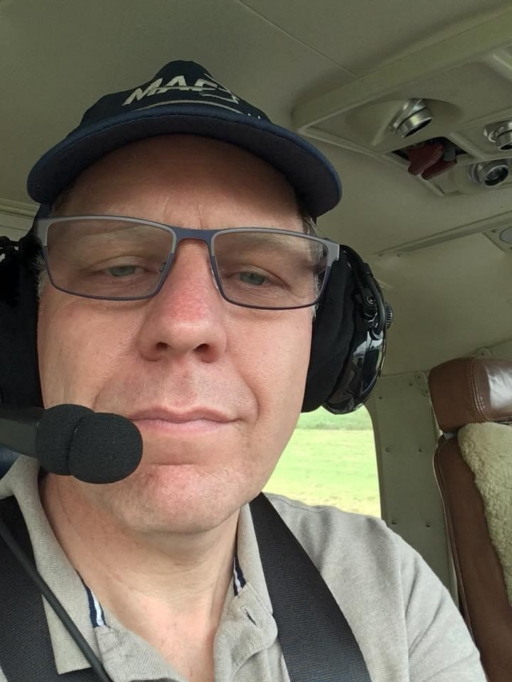 Andy Hedley-Smith, MAF International’s head of security in MAF plane, PNG (credit: Andy Hedley-Smith)