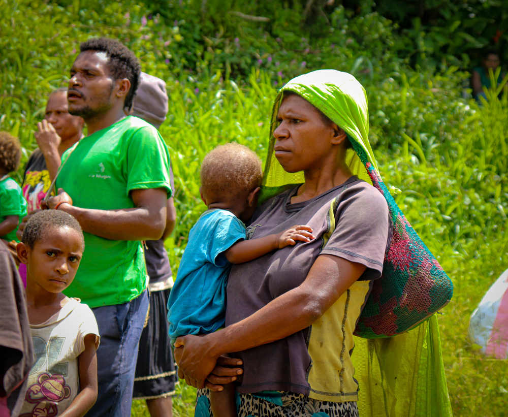 Residents wait for medical supplies in Sindeni Village (credit: Kowara Bell)