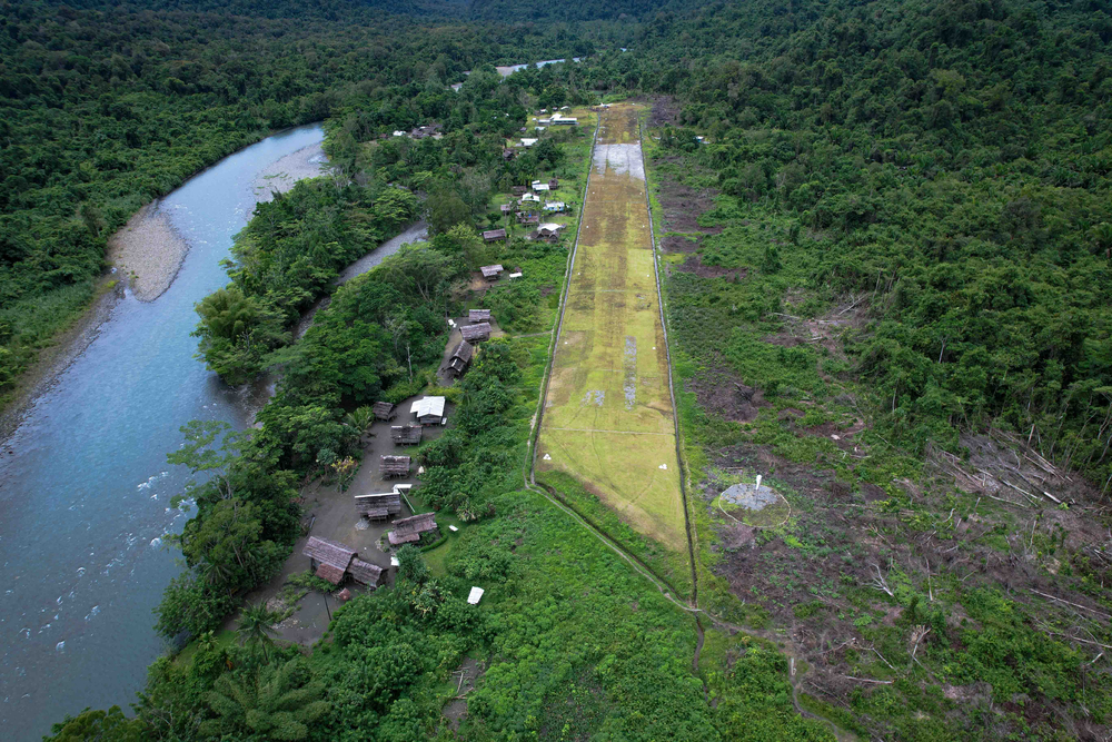 Reopened Fiyak Airstrip is literally a lifeline (credit: Joy Suarkia & Jonny Watson)