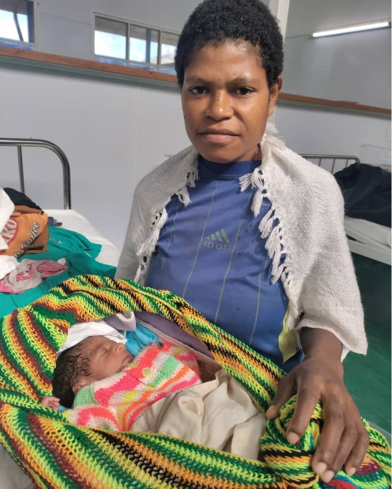 Samarie nurses Sanda – both are getting stronger every day (credit: Camy Thomas)