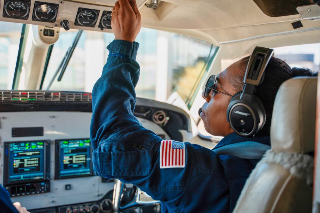 Esther Dii now works as a pilot having been medevacked by MAF as a child (credit: Esther Dii)