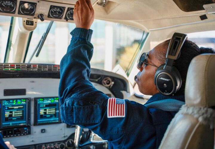 Esther Dii now works as a pilot having been medevacked by MAF as a child (credit: Esther Dii)