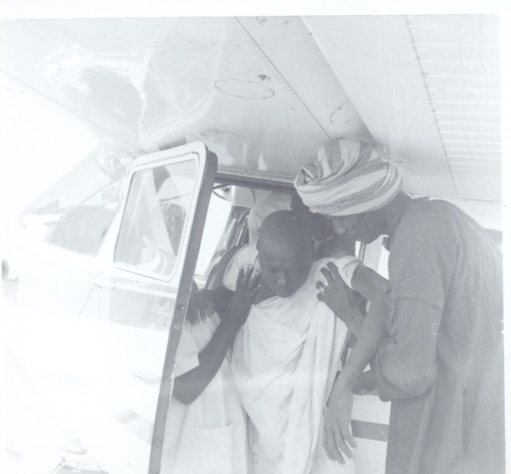 An early MAF medevac in Chad (credit: Ernie Addicott)