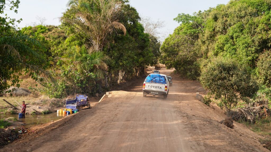 By road from Conakry, it can take 9 hours to reach CHRS (credit: Joel Conte)