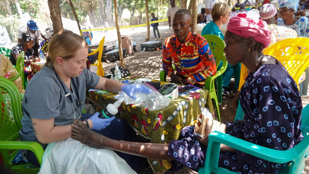 Mission Partners for Christ saw over 1,300 patients in Guinea facilitated by MAF (credit: Joel Conte)