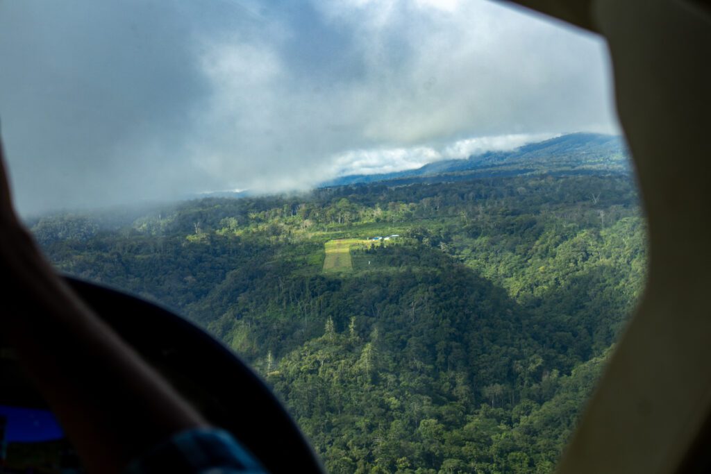 Coming into land at Sorita Airstrip (credit: Matt Painter)
