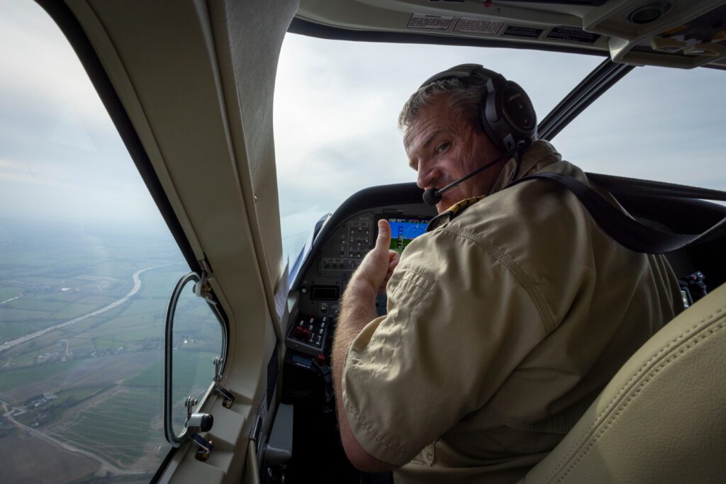 MAF pilot Simon Wunderli: ‘Medevacs can go either way’ (credit: Andy Aitchison)