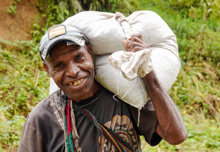 Coffee farmer Keri Koliki has had his livelihood transformed by MAF (credit: Aquila Matit)
