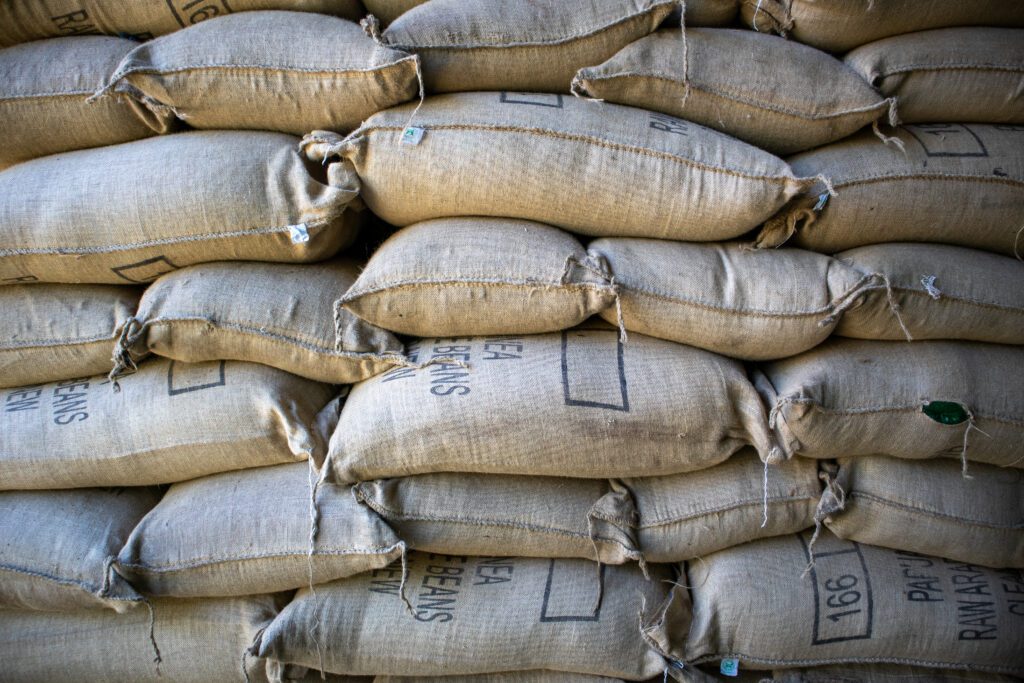 MAF flies up to 400 bags of dry coffee beans to market every season (credit: Matt Painter)
