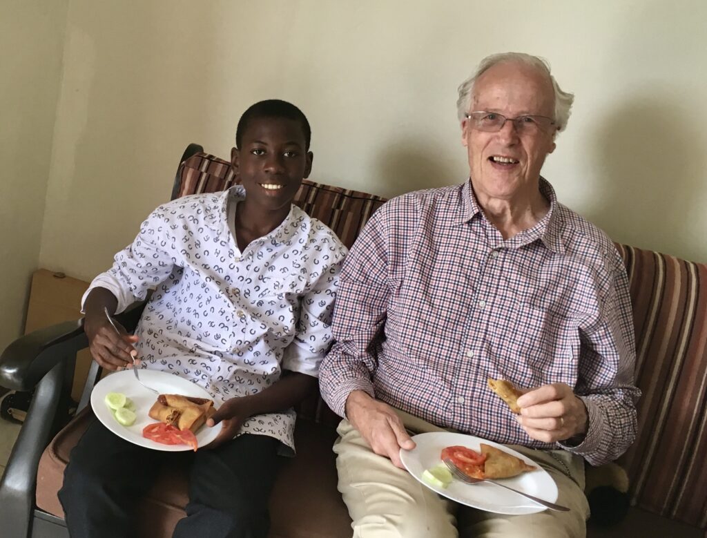 Peter has been supporting Daniel with his education ever since he met him (credit: Peter Marshall)