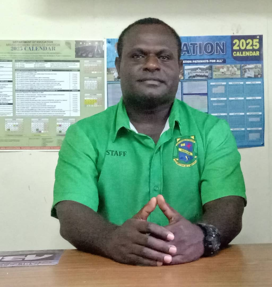 School Head John Irisie is ‘really thankful’ for MAF’s assistance (credit: John Irisie)