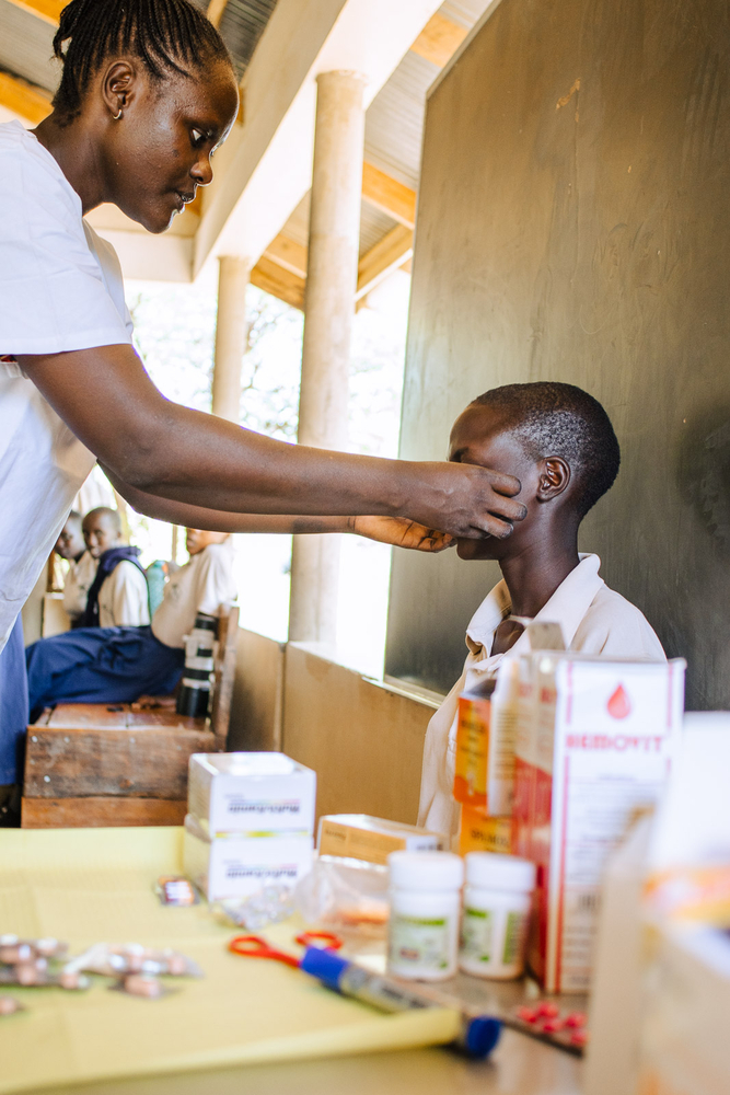 MAF flies in a medical team to carry out medical checks on every child (credit: HFTM)