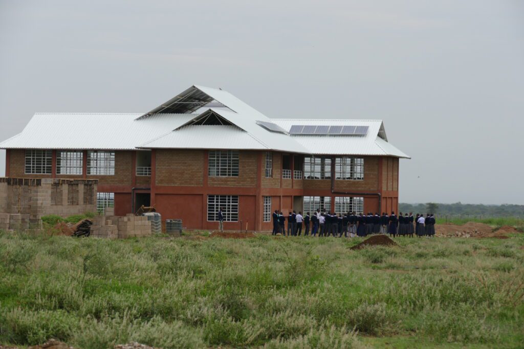 Elinami boards at HFTM’s Naserian Secondary School in Malambo (credit: HFTM)