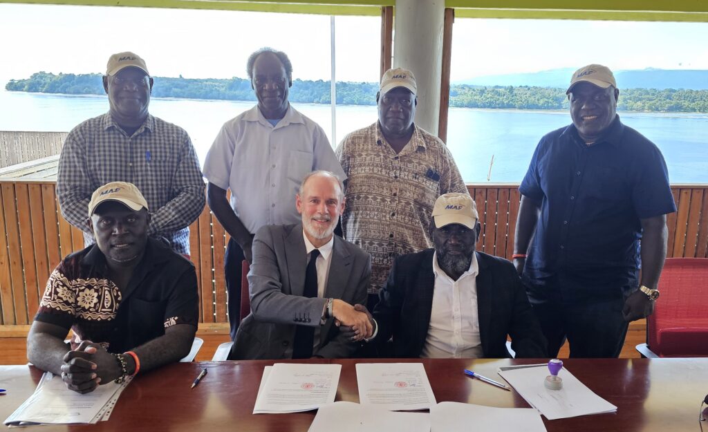 MAF’s John Woodberry (C) launched the partnership with ABG a year ago (credit: Corinne Woodberry)