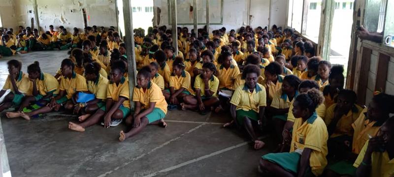 Food supplies for 127 students at Holy Cross Nissan High School were dwindling (credit: John Irisie)