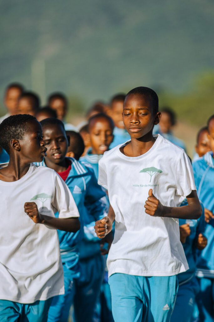 New sports kits mean that children can enjoy physical exercise (credit: HFTM)