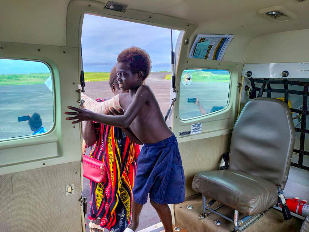 8-year-old Louisiana was flown to hospital after breaking her arm (credit: Aquila Matit)