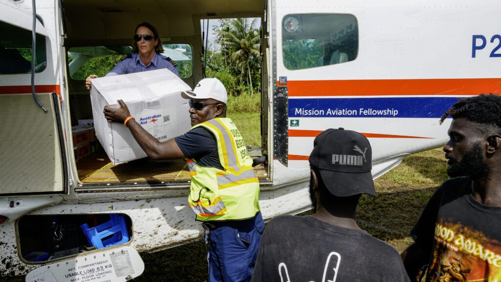 Pilot Glenys Watson flies aid to Buin on Bougainville Island. (credit: Aquila Matit)
