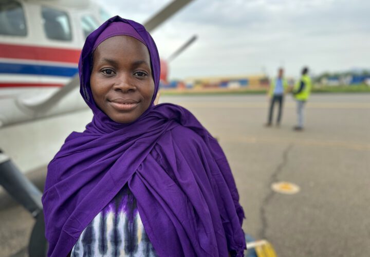 In Feb 2025, Lillian was flown by MAF to access fistula surgery in Juba (credit: Jenny Davies)