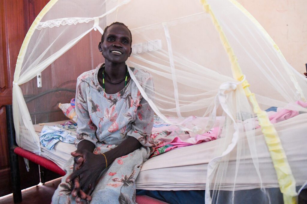 MAF’s flight saved Nyanut a three-day trek to hospital (credit: Jenny Davies)
