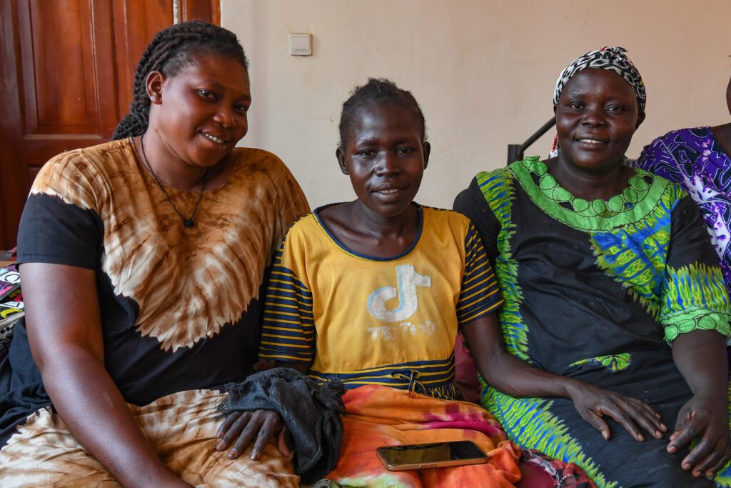Tensa (centre) encourages other women: ‘Don’t be afraid!’ (credit: Jenny Davies)